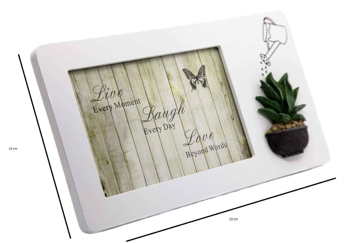 Wooden Desk Tabletop Photo Frame (4/6" Photo)- 3D Plant Design freeshipping - GeekGoodies.in