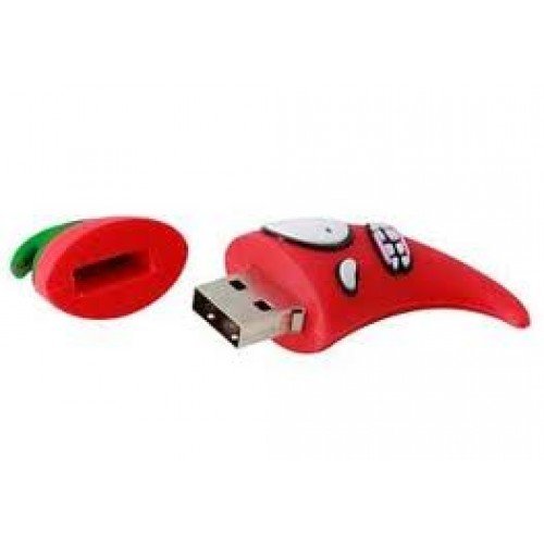 Fancy Designer Waterproof Rubber Red Chilli Design Pen Drive 8GB freeshipping - GeekGoodies.in