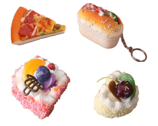 Pizza Burger Food Pastry Fridge Magnets Combo of 4 freeshipping - GeekGoodies.in