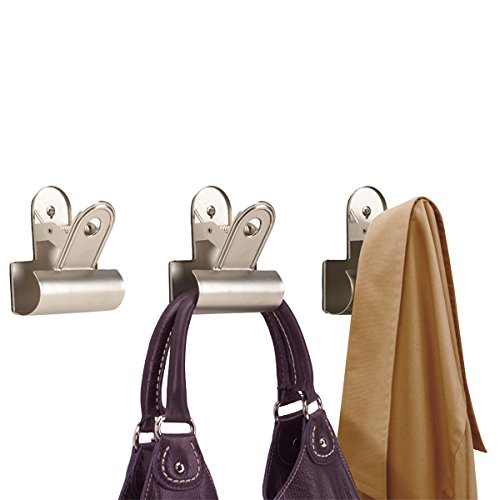 Clipper Stainless Steel Wall Clip Hook Hanger Set of 3 freeshipping - GeekGoodies.in