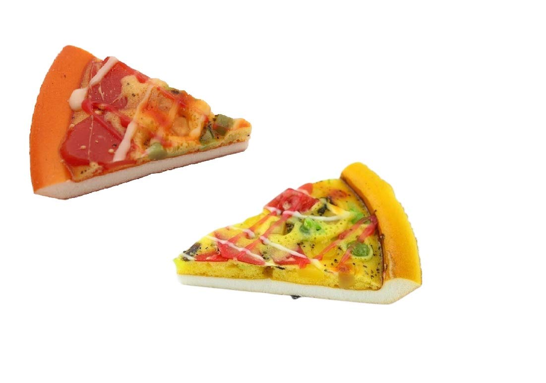 Plastic Decorative Pizza Design Fridge Magnet- Set of 2 freeshipping - GeekGoodies.in