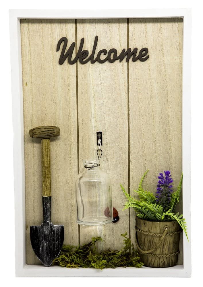 Welcome Frame Wall Plant Pot Hanging freeshipping - GeekGoodies.in