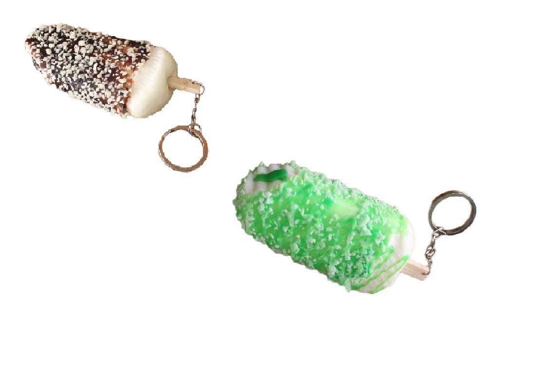 Scented Popsicles/Ice Cream Stick Key Ring Keychain - Set of 2 freeshipping - GeekGoodies.in
