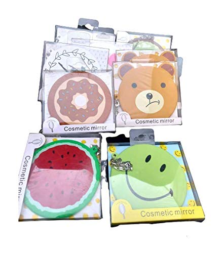 Makeup Cosmetic Pocket Mirror -Set of 3- (Multicolor-Assorted) freeshipping - GeekGoodies.in
