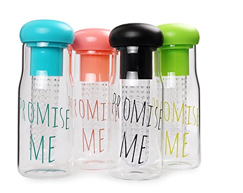 Promise me Tea Or Fruit Infuser Plastic Water Bottle Tumbler freeshipping - GeekGoodies.in
