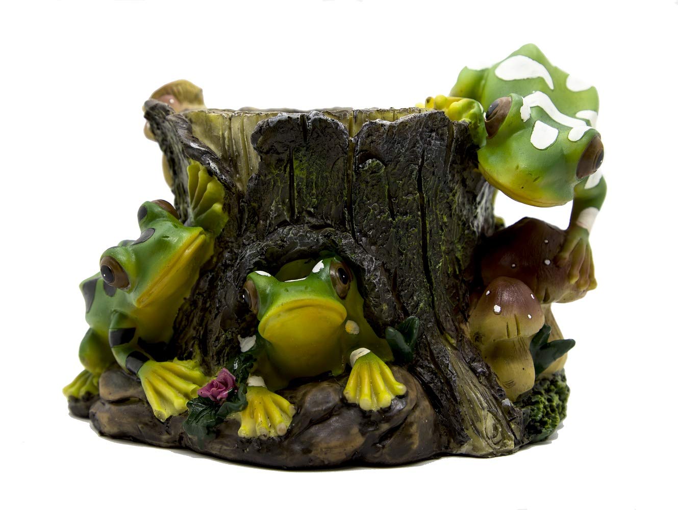 Resin Spotted Frog Bonsai Home Design Flower Pot freeshipping - GeekGoodies.in