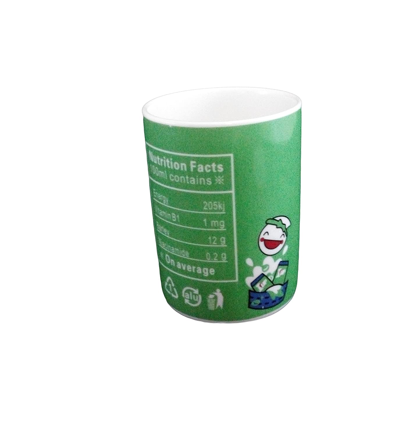 Can Ceramic Coffee Milk Mug Cup with Lid - Green freeshipping - GeekGoodies.in