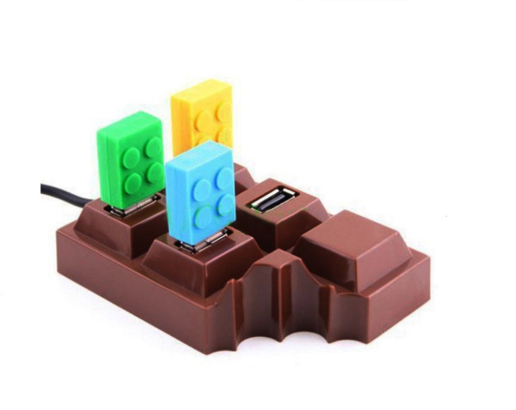 Geekgoodies Chocolate Bar USB Hub 4 Port freeshipping - GeekGoodies.in