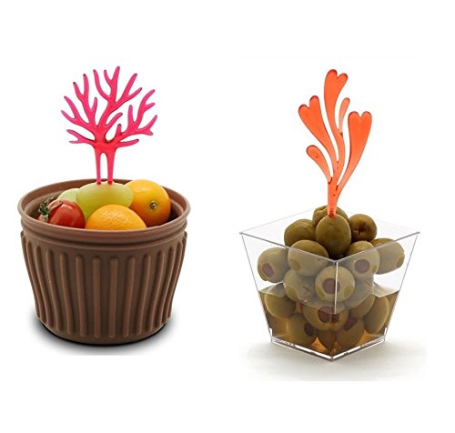 Coral Fruit Picks Forks Set - 6 pcs/Set freeshipping - GeekGoodies.in