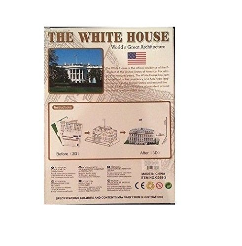 3D Building Puzzle - White House freeshipping - GeekGoodies.in