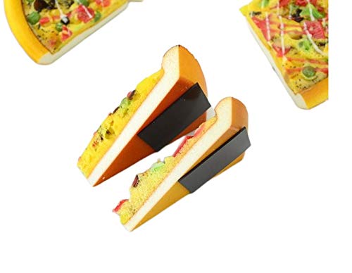 Plastic Decorative Pizza Design Fridge Magnet- Set of 2 freeshipping - GeekGoodies.in