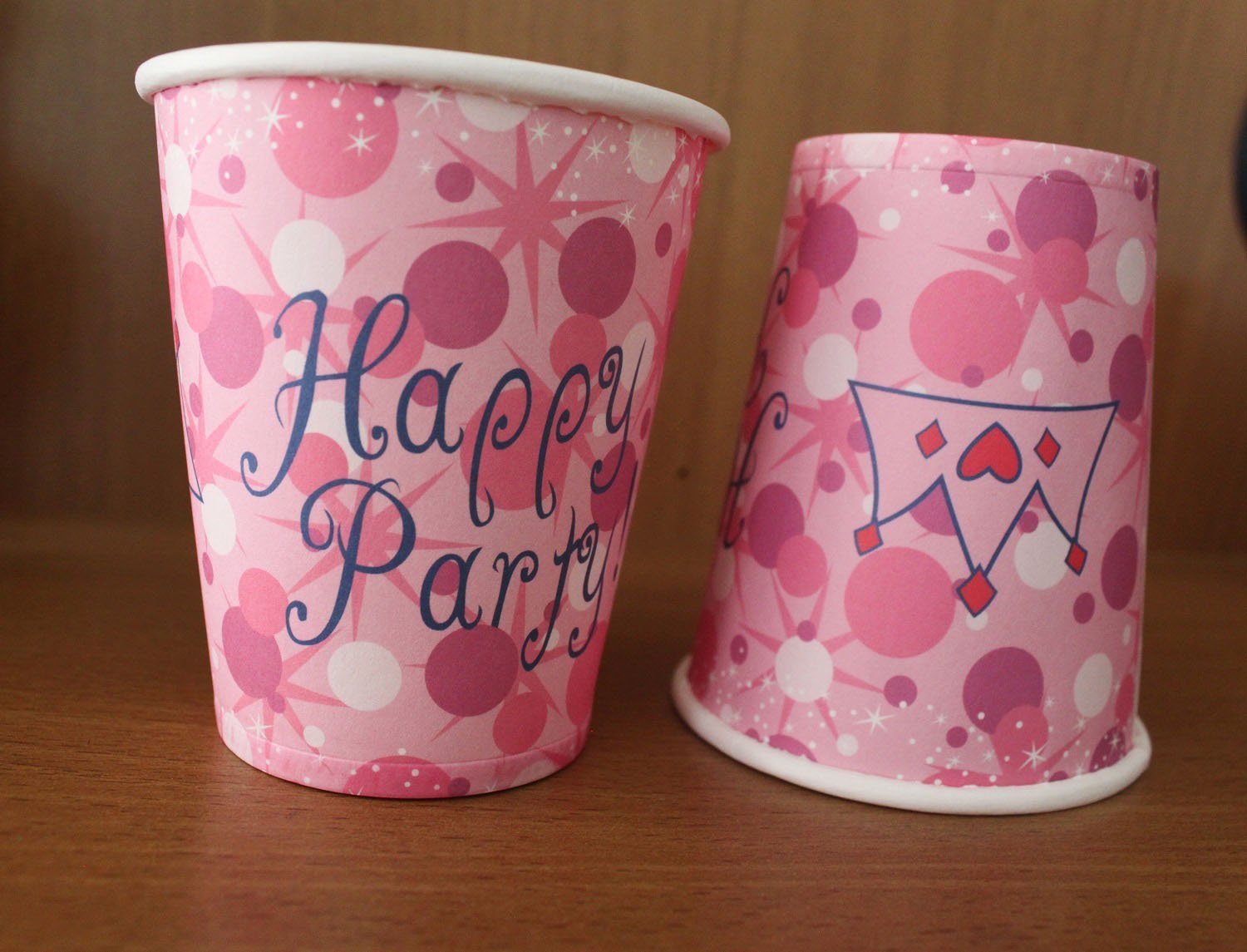 Kids Birthday Party - Paper Glass Pink (Pack of 12) freeshipping - GeekGoodies.in