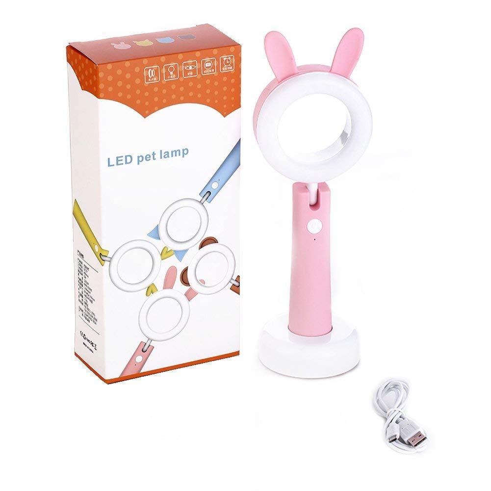 LED Rechargeable Rabbit/Bunny Portable Adjustable Angle Desk Lamp freeshipping - GeekGoodies.in
