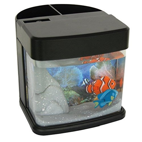 USB Mini Fish Tank Toy Aquarium with LED Light freeshipping - GeekGoodies.in
