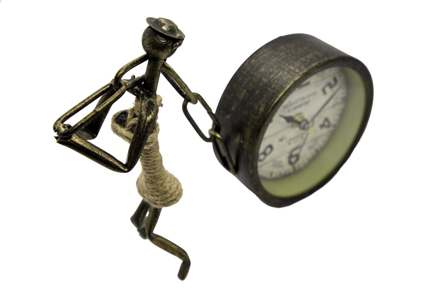 Human Chain Metal Clock Creative Figurine Table Clock freeshipping - GeekGoodies.in