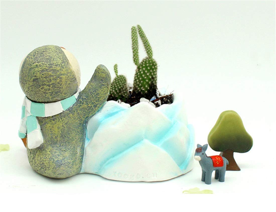Resin Penguin Iceberg Bonsai Planter  - Plant not Included freeshipping - GeekGoodies.in