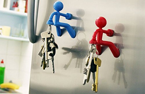 Man Design Fridge Magnet And Key Holder - Red freeshipping - GeekGoodies.in