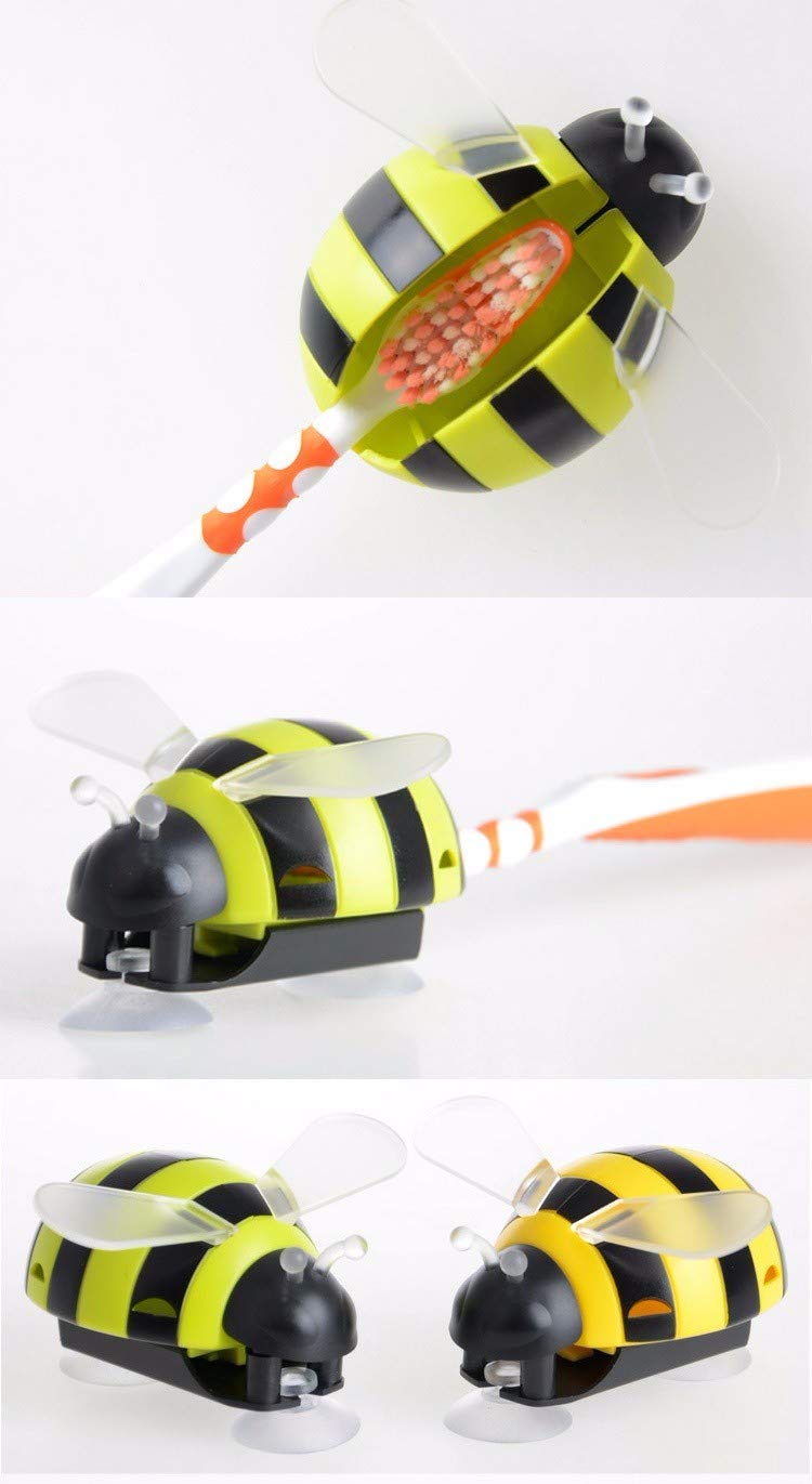 Ladybug Bee Toothbrush Holder - Automatic Lock/Unlock - Set of 2 - Green freeshipping - GeekGoodies.in