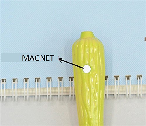Corn Design Writing Pen with Fridge Magnet Pack of 12pc