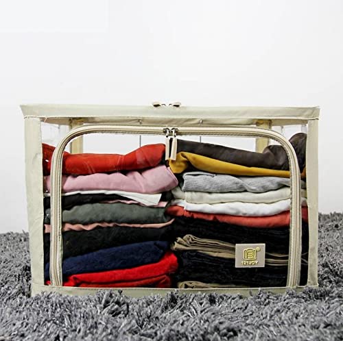 Linen Cloth Storage Box - Wardrobe Organizer, Storage Boxes for Clothes with Zip freeshipping - GeekGoodies.in