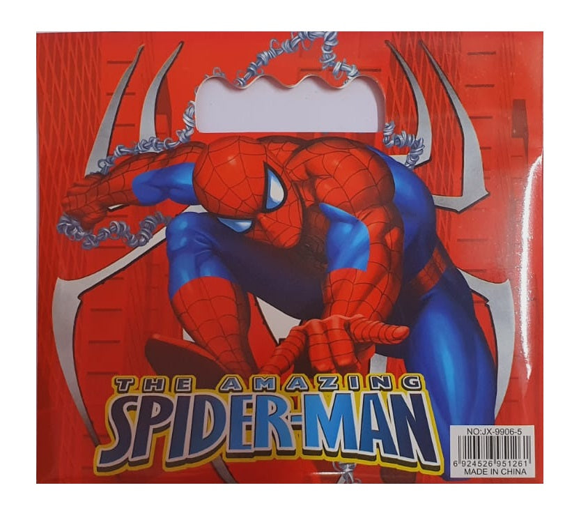 Velcro Packaging Stationery Set for Kids (Spiderman - Set of 6)