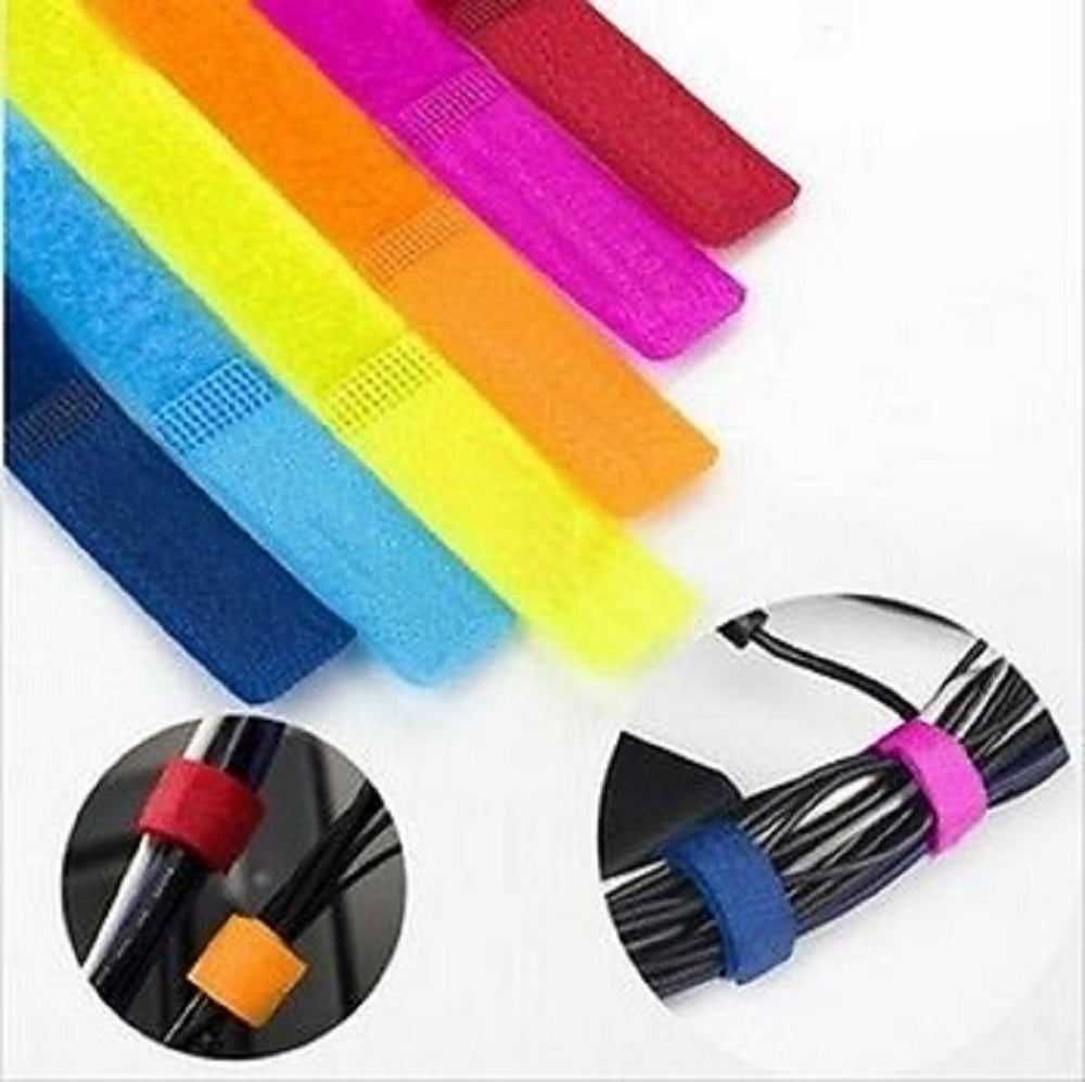 Velcro Belts Holders Stickers Wire Organizer - 6 pcs freeshipping - GeekGoodies.in
