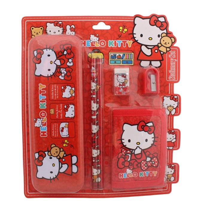 Blister Packaging Stationery Set for Kids (Hello Kitty - Set of 12)